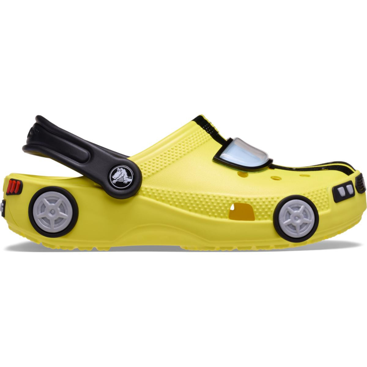 Saboti Crocs Classic Toddler IAM Race Car Clog Galben - Cyber Yellow - imagine 8